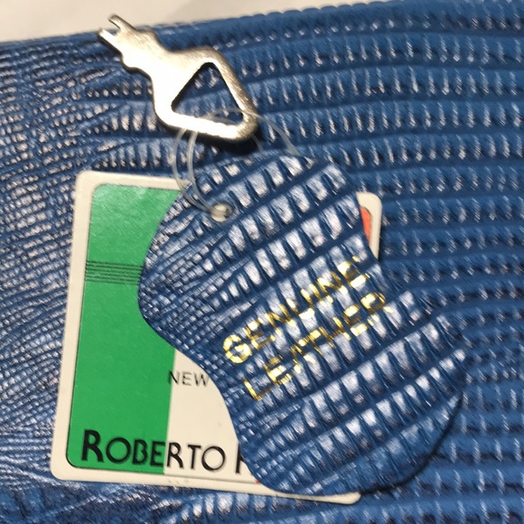 Roberto Roma snake embossed leather case. Made in Korea. Nwt - Picture 10 of 10